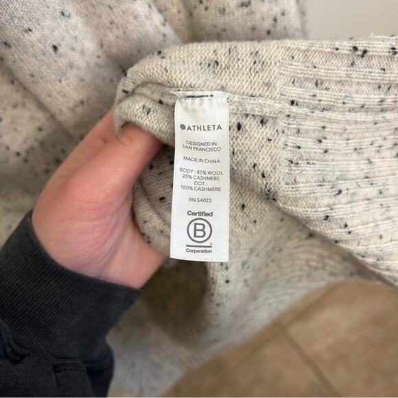 Athleta Bayshore Wool Cashmere Turtleneck Tunic Women’s XL - Picture 7 of 9